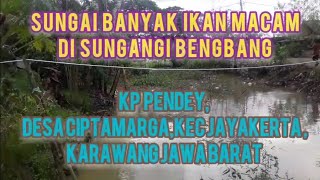 mancing di sarang ikan,di sungai bengbang, kp pendey,citapta marga, Jayakerta, Karawang Jawa Barat