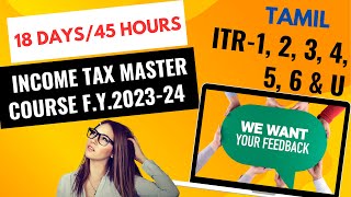 Income Tax Live Online Course Feedback ITR 1, ITR-2, ITR-3, ITR-4, ITR-5, ITR-6 Tax & Non-Tax Audit