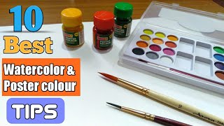 10 Best and Important watercolor and poster colour tips for beginners | watercolor and poster tips