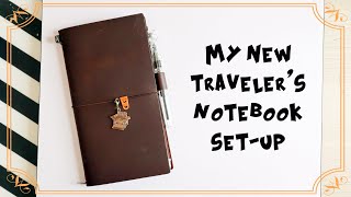 New Traveler's Notebook set-up + steampunk spread