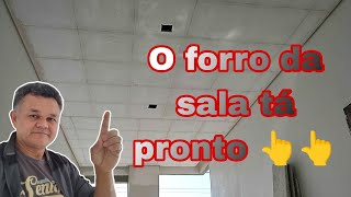 O forro da sala tá pronto 👆👆