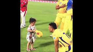 MS Dhoni Playing with His daughter ZIva after the match video