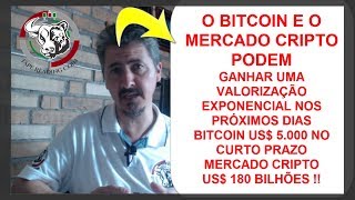 MERCADO CRIPTO EM US$ 180 BILHÕES ?? BITCOIN PODE BUSCAR OS US$ 5 000 NO CURTO PRAZO  !!