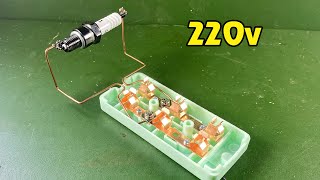 Free Energy Powerful Using By Spark Plug With Light Bulb 220v