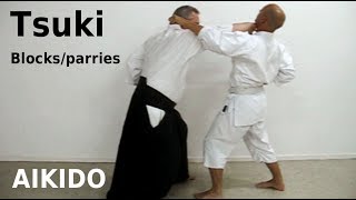 Aikido - blocks/parries against TSUKI, different strike attacks, by Stefan Stenudd in 2010