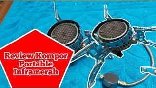 Kompor Portabel Ultralight Mini.. Gas Tahan Angin Camping