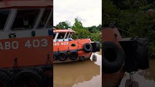 sholawat badar // dabo 403 ikat di tambatan dusun tribel #kapallaut #tugboat #shortvideo