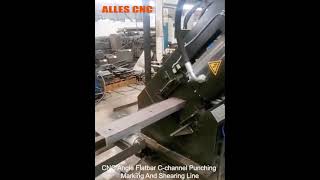 CNC Angle Flatbar C-channel Punching Marking And Shearing Line