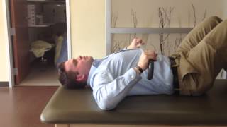 Supine Shoulder External Rotation with Cane