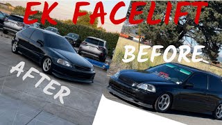 99-00 civic Ek front end conversion (facelift)