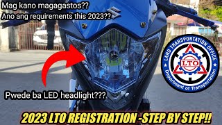 Paano mag renew ng motorcycle registration  sa LTO step by step 2023