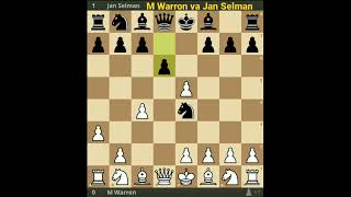 Win the queen M Warron va Jan Selman #chess #kingsacrifice  #shorts #win chess fast