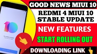 MIUI 10 STABLE ROLLING OUT FOR REDMI 4 | MIUI 10.1.1.0 STABLE UPDATE REDMI 4