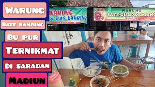 mukbang sate kambing bu por ternikmat di saradan madiun gaes...sate kambing mantap