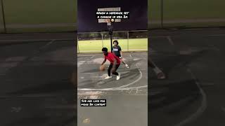 When your on nba 2k23 and a defender set a charge on you..🤣 #basketball #nba2k23 #basketballshorts