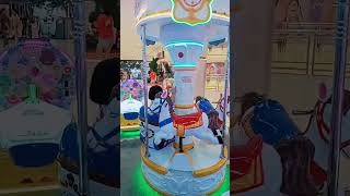 Ride in a carousel | Gambare #short #gambare #ride #rides #horse #youtubeshorts