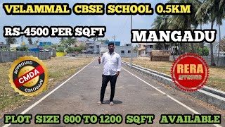 CMDA and RERA APPROVED plots for sale in #mangadu #cmda #reraapproved #plotforsale #plots #home