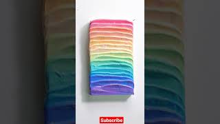 Rainbow Acrylic Colours #shorts #rainbow #satisfying #colours #youtubeshorts