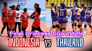 Timnas Voli Putri Indonesia vs Thailand 🏐 Final Princess Cup 2024 Volleyball