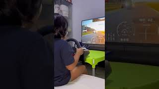 Driving like a pro😆 #satisfying #carracing #ps5 #granturismo7 #steeringwheel  #toddlers #viral