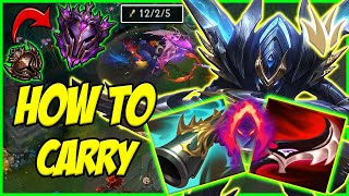 HOW TO CARRY LOW ELO AS KHA ZIX JUNGLE IN SEASON 11 - BEST RUNES AND BUILD - LEAGUE OF LEGENDS GUIDE