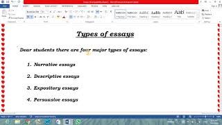 Types of Essays. Lecture 60 | PMS Online Classes