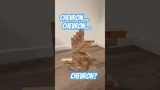 Jenga Challenge: Building a Weird Chevron Tower #jengachallenge #jengablocks #jengafun