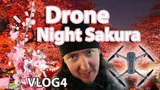 Japanese Night Sakura with the Mavic Pro Drone