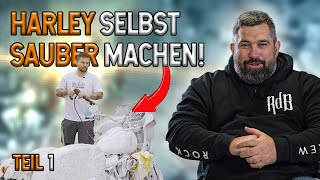 🏍 HARLEY selbst SAUBER MACHEN! 💪🔥 Winter Aufbereitung [Part 1] ❄️ | Rock da Bike