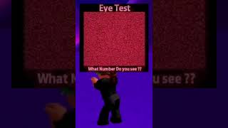 Eye Test #roblox #shorts