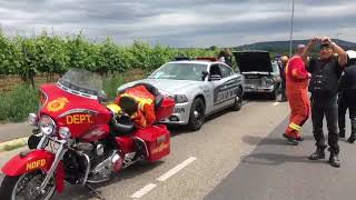 „The Thin Blue Line“ tribute cop-car Germany  @ Magic Bike Parade Rüdesheim/Rhein 6/2017