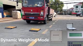 Portable Axle Scale Dynamic Weighing Mode