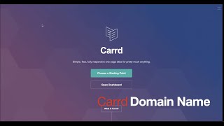 How to Link Custom Domain Name to Carrd Website