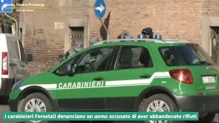 I carabinieri Forestali denunciano un uomo accusato di aver abbandonato rifiuti