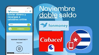 Promoción actual Cubacel de Fonmoney: Cubacel x 5. Del 6 al 12 de noviembre de 2023