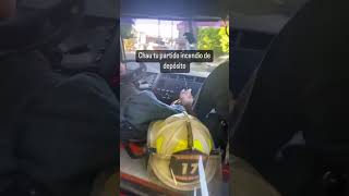 Bomberos Voluntarios Lanús: Incendio durante el partido de Argentina