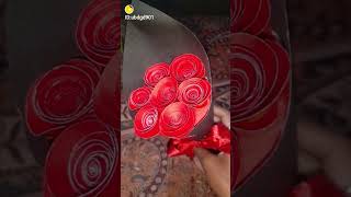 🌹🌹||Hand made birthday gift🌹🌹 ||DIY🌹🌹 ||paper rose flowers bouquet🌹🌹 ||short ||🌹🌹