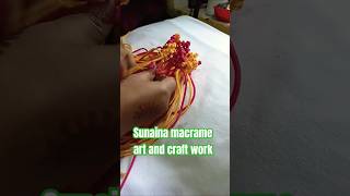 Macrame work ♥️#sunainamacrameartandcraftwork #ytshorts #craft #thread #diy