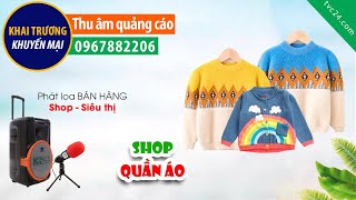 Thu âm shop thời trang quần áo Áo len đồng giá 50k