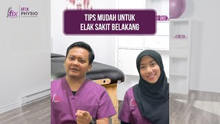 TIPS MUDAH UNTUK ELAK SAKIT BELAKANG