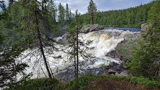 Водопад Ахвенкоски, Карелия