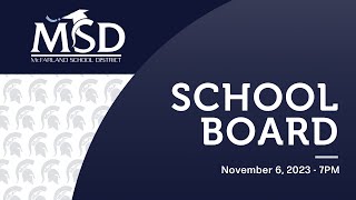 McFarland School Board Meetings 11/6/2023