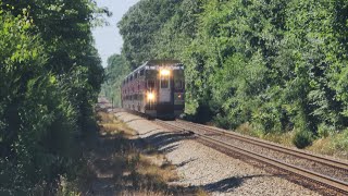 MBTA Rotem cab car #1844 crossing Summer Street with a horn show!