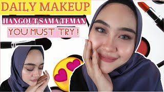 MAKEUP TUTORIAL - MAKEUP SIMPLE, CANTIK, FLAWLESS, MURAH untuk Hangout #MakeUpTutorial