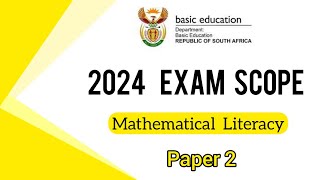 Grade 12 Mathematical Literacy | November 2024 | Paper 2 Exam scope