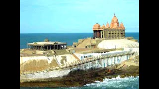 SWAMI VIVEKANANDA ROCK MEMORIAL   THIRUVALLUVAR STATUE   KANYA KUMARI DEVI FOOTPRINT   KANYAKUMARI 7