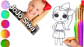 How To Draw JoJo Siwa easy.