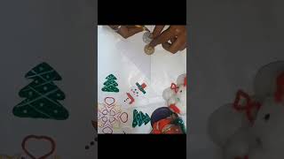 #🌲Diy Paper Snowman and Christmas tree#☃️🌲paper craft# 🌲Christmas#karabi craft#short🌲☃️#viralvideo#🌲