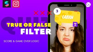 Spark AR Tutorial | Quiz/True or False Game [Score Counter & Game Over Logic]