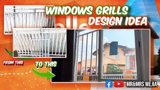 WINDOW GRILLS DESIGN IDEA | MR&MRS MEJIA #grillsidea #simplegrills